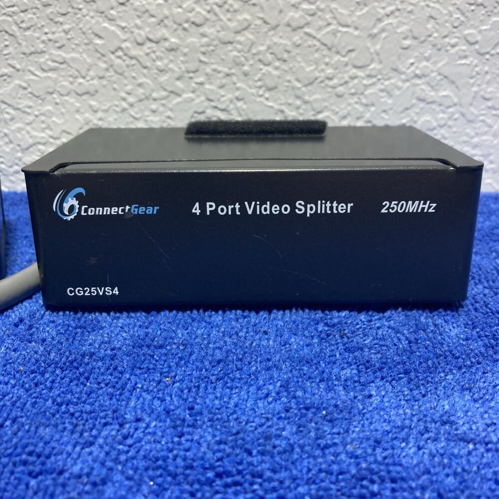 ConnectGear 4 Port Video Splitter CG25VS4, 250MHz